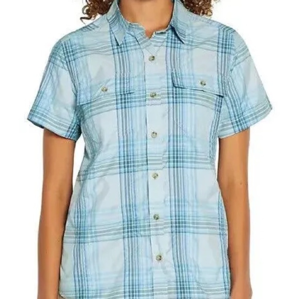 NWT Eddie Bauer Women's Short Sleeve Moisture Wicking Adventure Shirt XL